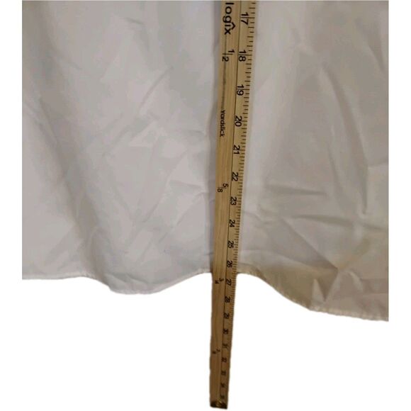 Mili Designs Women's Medium Patriotic American White Long Sleeve Button Shirt - Picture 11 of 11